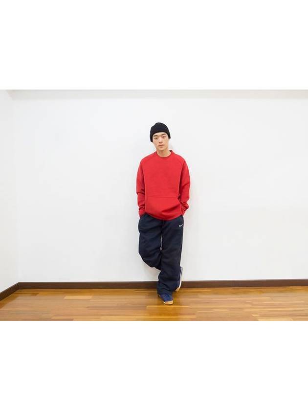 01805140654Tech fleece kangaroo pocket tshirtred - NIKE - BALAAN 4