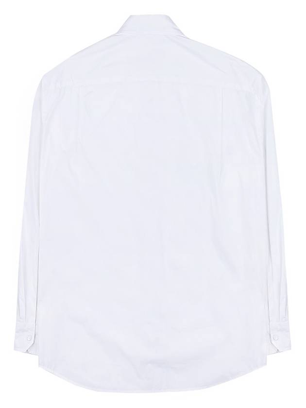 Poplin Cotton Shirt White - MONCLER - BALAAN 3