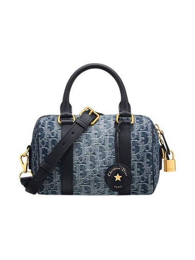 Dior Groove 20 Jacquard Tote Bag Blue Denim Oblique - DIOR - BALAAN 1