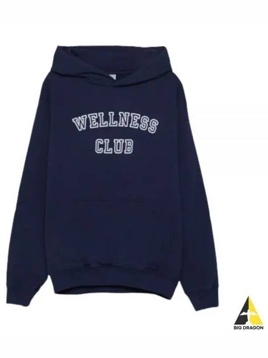 WELLNESS CLUB HOODIE NAVYCREAM HO761 - SPORTY & RICH - BALAAN 1