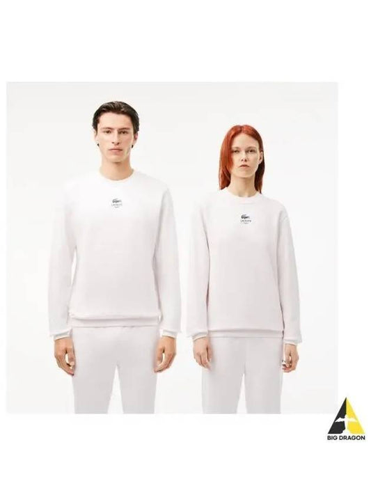 Casual crew neck sweatshirt OFFWHITE off white - LACOSTE - BALAAN 1