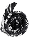 Biker Skull Scarf Black - ALEXANDER MCQUEEN - BALAAN.