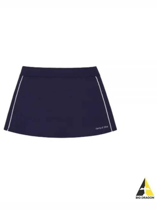 Classic Logo Court Skirt NavyWhite SKAW231NA Tennis - SPORTY & RICH - BALAAN 1