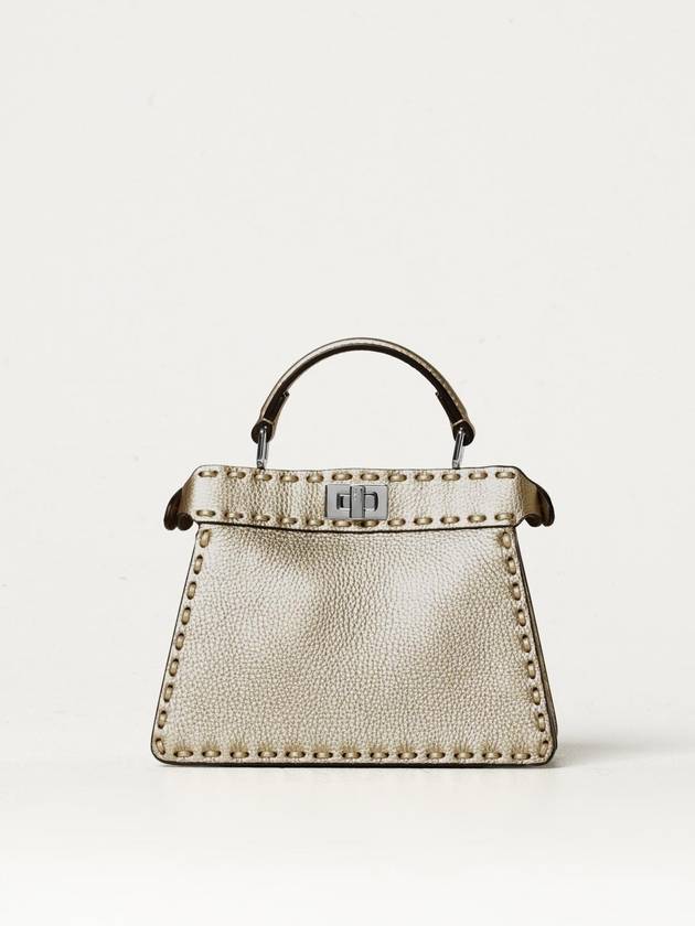 Peekaboo ISeeU Petite Tote Bag Gold - FENDI - BALAAN 2