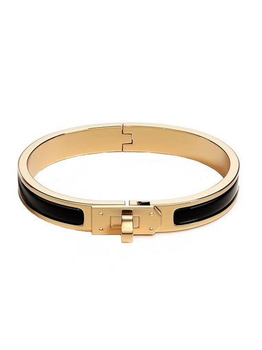 Mini Clic Kelly Bracelet Gold Black - HERMES - BALAAN 1