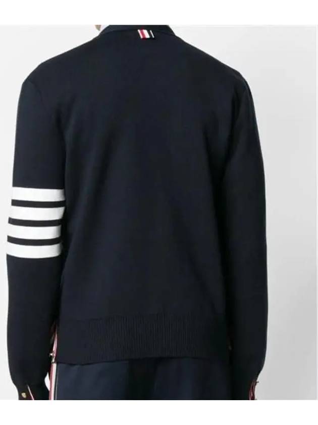 Milano Stitch 4 Bar Cardigan Navy - THOM BROWNE - BALAAN 4