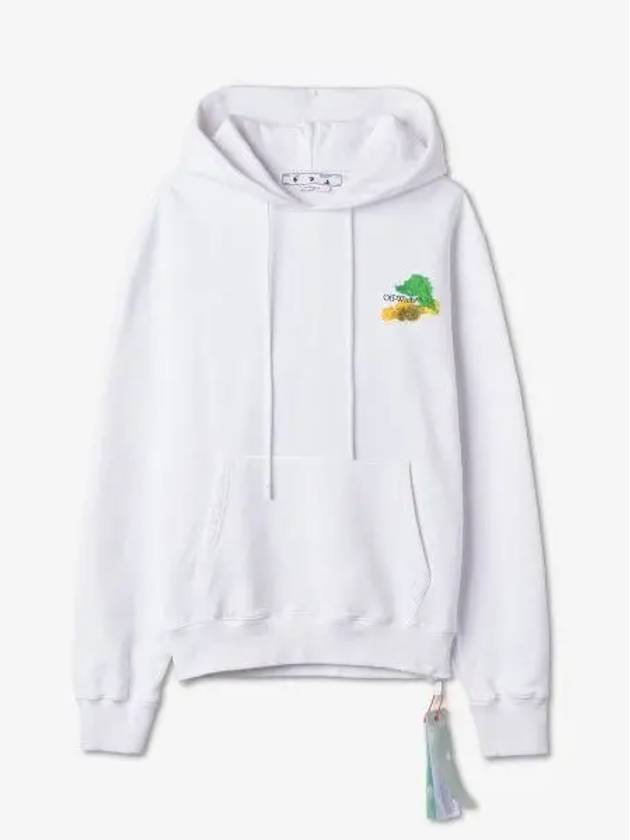 Men's Brush Arrow Hoodie White - OFF WHITE - BALAAN 2