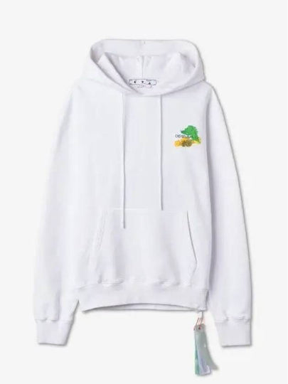 Men's Brush Arrow Hoodie White - OFF WHITE - BALAAN 2