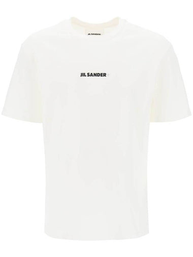 t-shirt with logo print - JIL SANDER - BALAAN 1