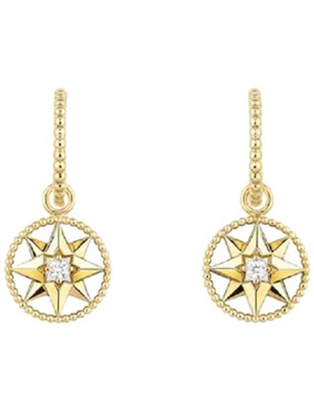 Rose des Vents Diamond Earrings Gold - DIOR - BALAAN 1