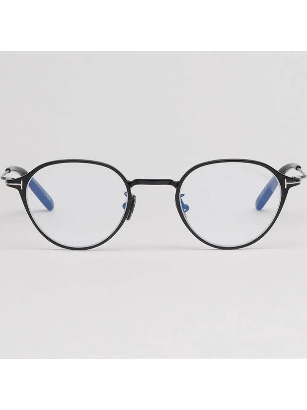 Blue light blocking glasses frame TF5917DB 002 Matte black round fashion eye protection - TOM FORD - BALAAN 3