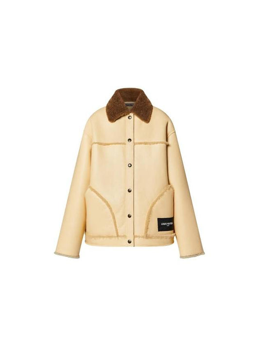 Reversible Boxy Shearling Jacket - LOUIS VUITTON - BALAAN 1