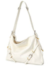 Voyou Medium Leather Shoulder Bag Ivory - GIVENCHY - BALAAN 3