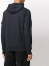 Wappen Patch Garment Dyed Hoodie Navy - STONE ISLAND - BALAAN 5