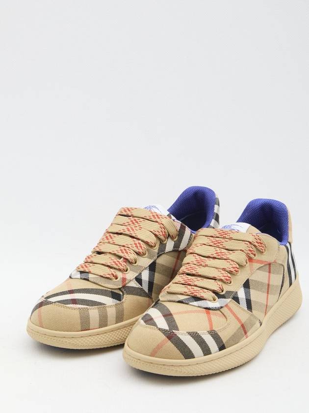 Check Terrace Low Top Sneakers Sand - BURBERRY - BALAAN 3