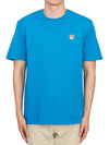 Fox Head Patch Classic Short Sleeve T-Shirt Enamel Blue - MAISON KITSUNE - BALAAN 2