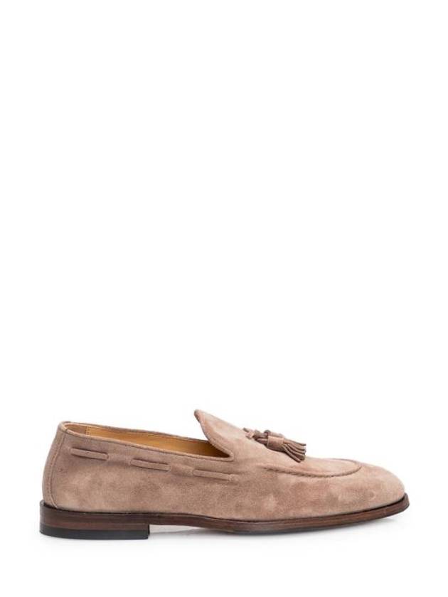 Tassel Detail Suede Loafers Beige - BRUNELLO CUCINELLI - BALAAN 1