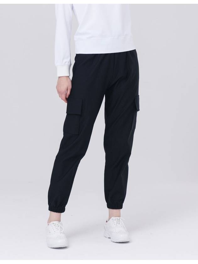 Poly Span Waist Banding Black Cargo Pants DO3242PT33 - DOYOUKNOWMC GOLF WEAR - BALAAN 3