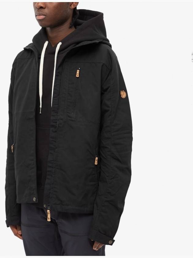 Men's Sten Zip-Up Hoodie Black - FJALL RAVEN - BALAAN 4