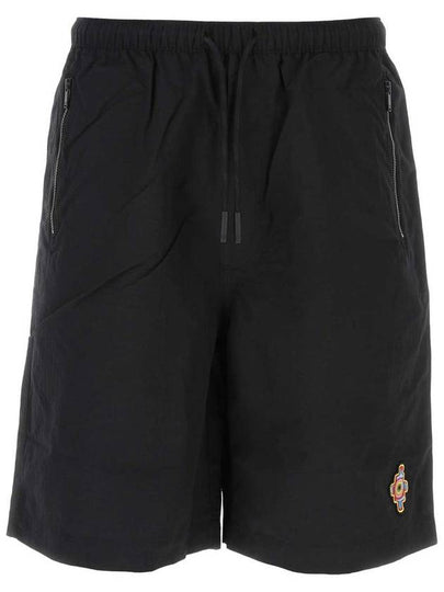 23 ss Black Track Shorts CMCB070S23FAB0011025 B0480012115 - MARCELO BURLON - BALAAN 2