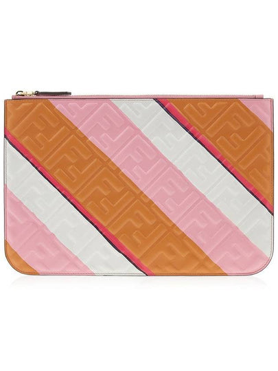 FF Logo Embossed Clutch Bag - FENDI - BALAAN 2