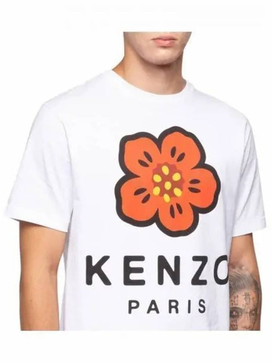 Boke Flower Short Sleeve T-Shirt White - KENZO - BALAAN 2