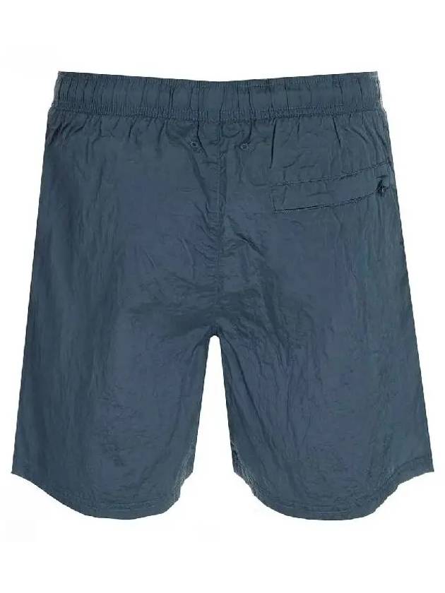 Men's Logo Patch Nylon Swim Shorts Blue - STONE ISLAND - BALAAN 4