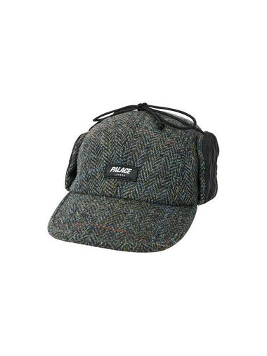 Palace Harris Tweed Earflap Cap Gray - PALACE - BALAAN 1