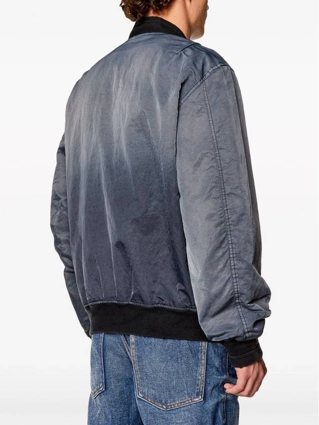 J-Kepes Gradient Quilted Bomber Jacket Dark Grey - DIESEL - BALAAN 4