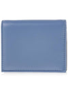 Roman Stud Small Nappa Leather Half Wallet Blue - VALENTINO - BALAAN 4