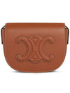 Folco Cuir Triomphe Calfskin Cross Bag Tan - CELINE - BALAAN 2