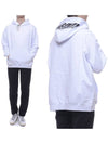 Logo Print Cotton Hoodie White - MSGM - BALAAN 2