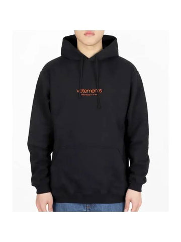 Urban Logo Hoodie Black - VETEMENTS - BALAAN 1