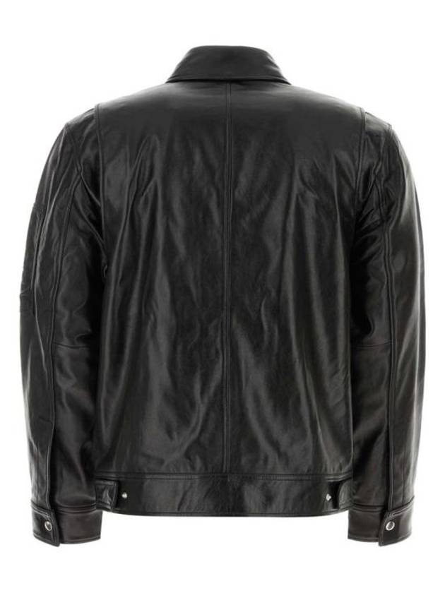 Leather Flight Jacket Black - HELMUT LANG - BALAAN 3