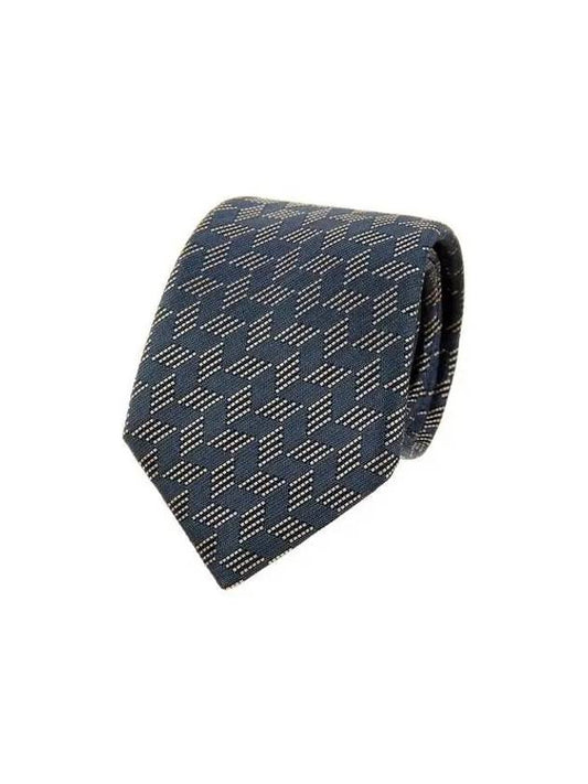 Men s Zigzag Pattern Silk Tie Dark Gray 270867 - GIORGIO ARMANI - BALAAN 1