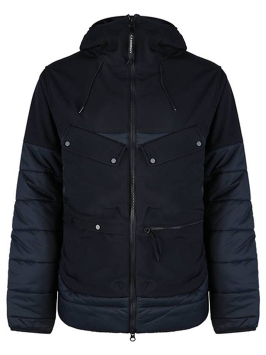 Shell R Blend Goggle Detail Hooded Jacket Navy - CP COMPANY - BALAAN 2