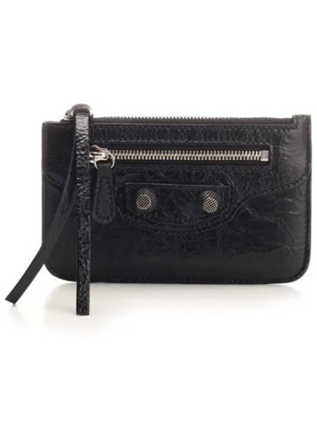 Le Cagole Lambskin Card Wallet Black - BALENCIAGA - BALAAN 2