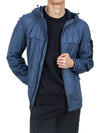 Garment Dyed Crinkle Reps R-Nylon Jacket Avio Blue - STONE ISLAND - BALAAN 4