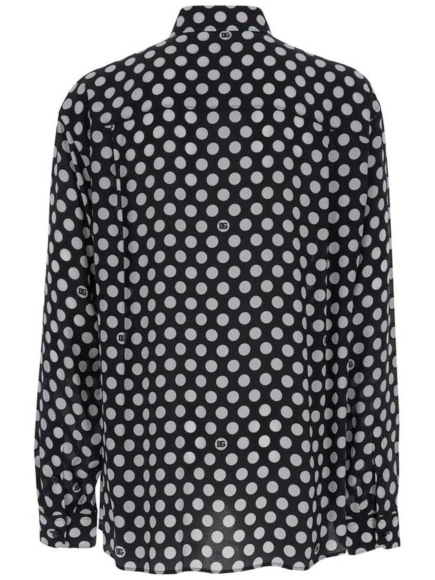 Polka dot print silk shirt G5IT7TIS1U1 - DOLCE&GABBANA - BALAAN 3