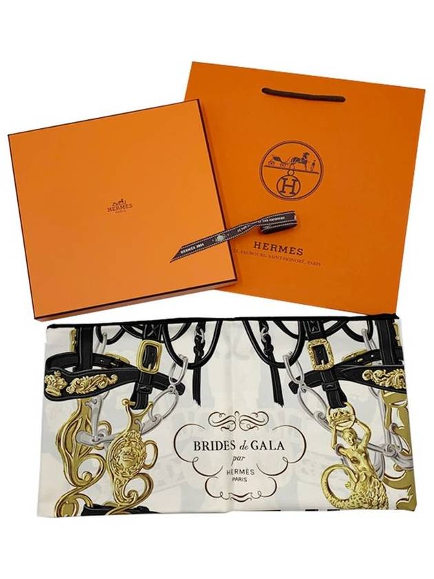 Brides de Gala Forever Silk Scarf Noir - HERMES - BALAAN 2