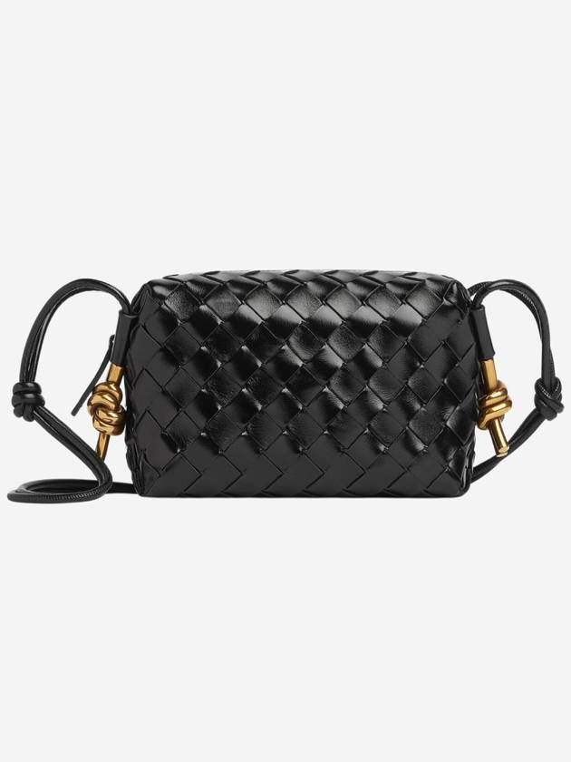 Intrecciato Loop Camera Mini Shoulder Bag Black - BOTTEGA VENETA - BALAAN 2