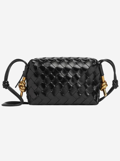 Intrecciato Loop Camera Mini Shoulder Bag Black - BOTTEGA VENETA - BALAAN 2