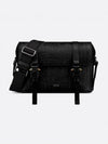 Hit The Road Grained Calfskin Flap Messenger Bag Black - DIOR - BALAAN 2