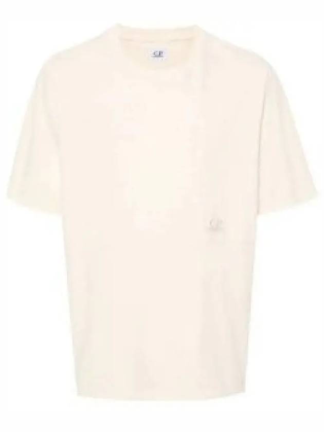 20/1 Jersey Pocket Short Sleeve T-Shirt White - CP COMPANY - BALAAN 2