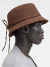 Le Bob Gadjo Knotted Bucket Hat Brown - JACQUEMUS - BALAAN 4