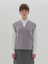 JK buckle knit vest time violet - JUN BY JUN K - BALAAN 1