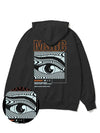 Of the Eye Vivid Orange Overfit Hoodie Black - MONSTER REPUBLIC - BALAAN 4