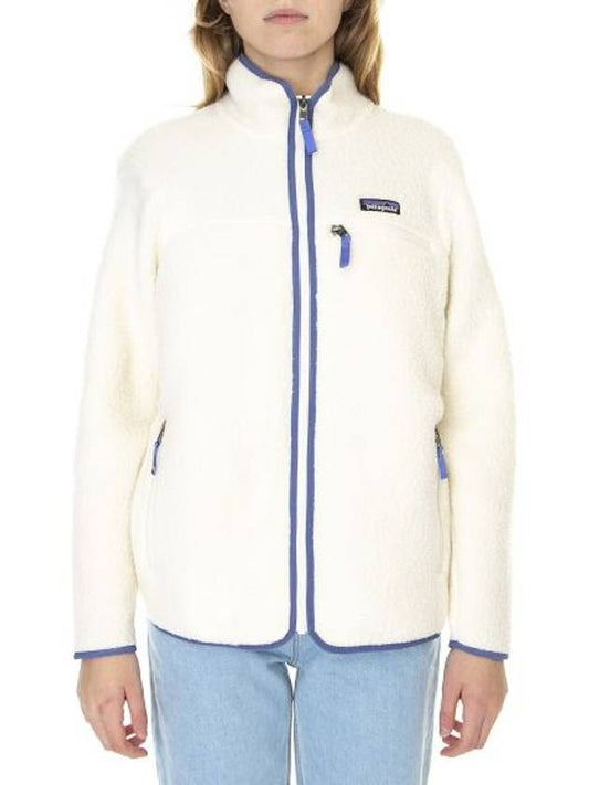 Women's Retro Pile Fleece Zip-up Jacket White - PATAGONIA - BALAAN 2