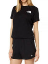 Women's Box NSE Short Sleeve T-Shirt Black - THE NORTH FACE - BALAAN 1