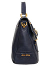 Crevo Boulet Tote Bag RN0633 013 F0016 Navy - MIU MIU - BALAAN 3